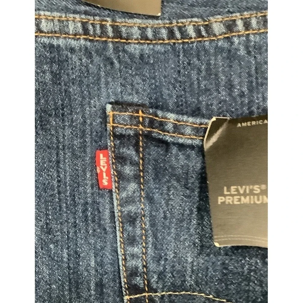 Levi's Premium 501 Big E Straight Leg  Blue Jeans Men's size 50x30 NEW